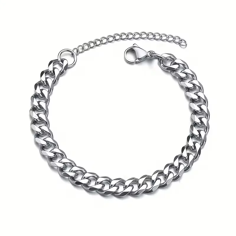 Cuban link armband met lobster clasp - Image 7