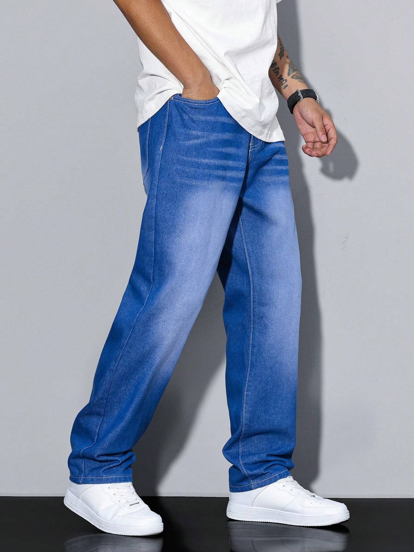 Daan | Effen kleur casual heren jeans - Image 14