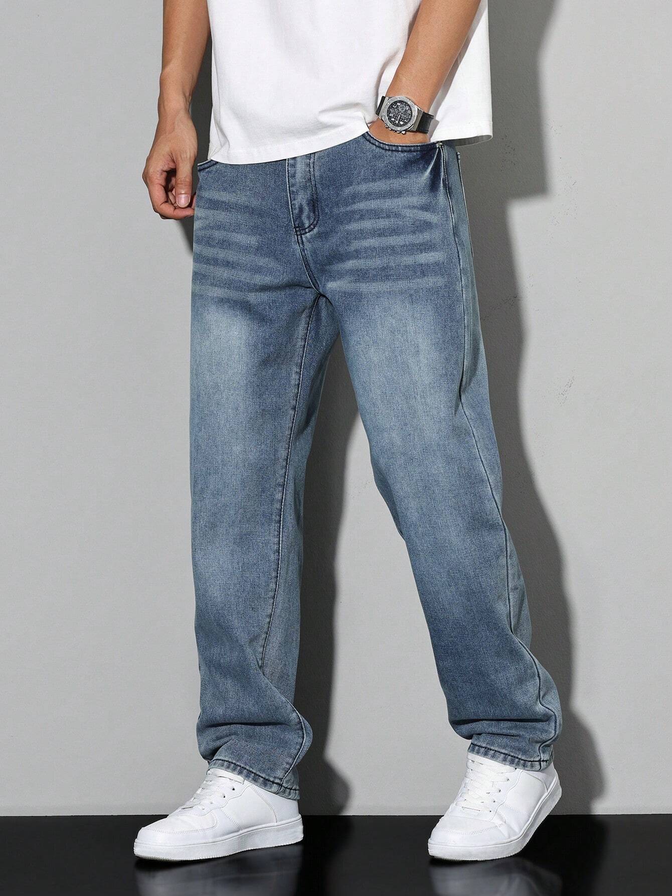 Daan | Effen kleur casual heren jeans - Image 15