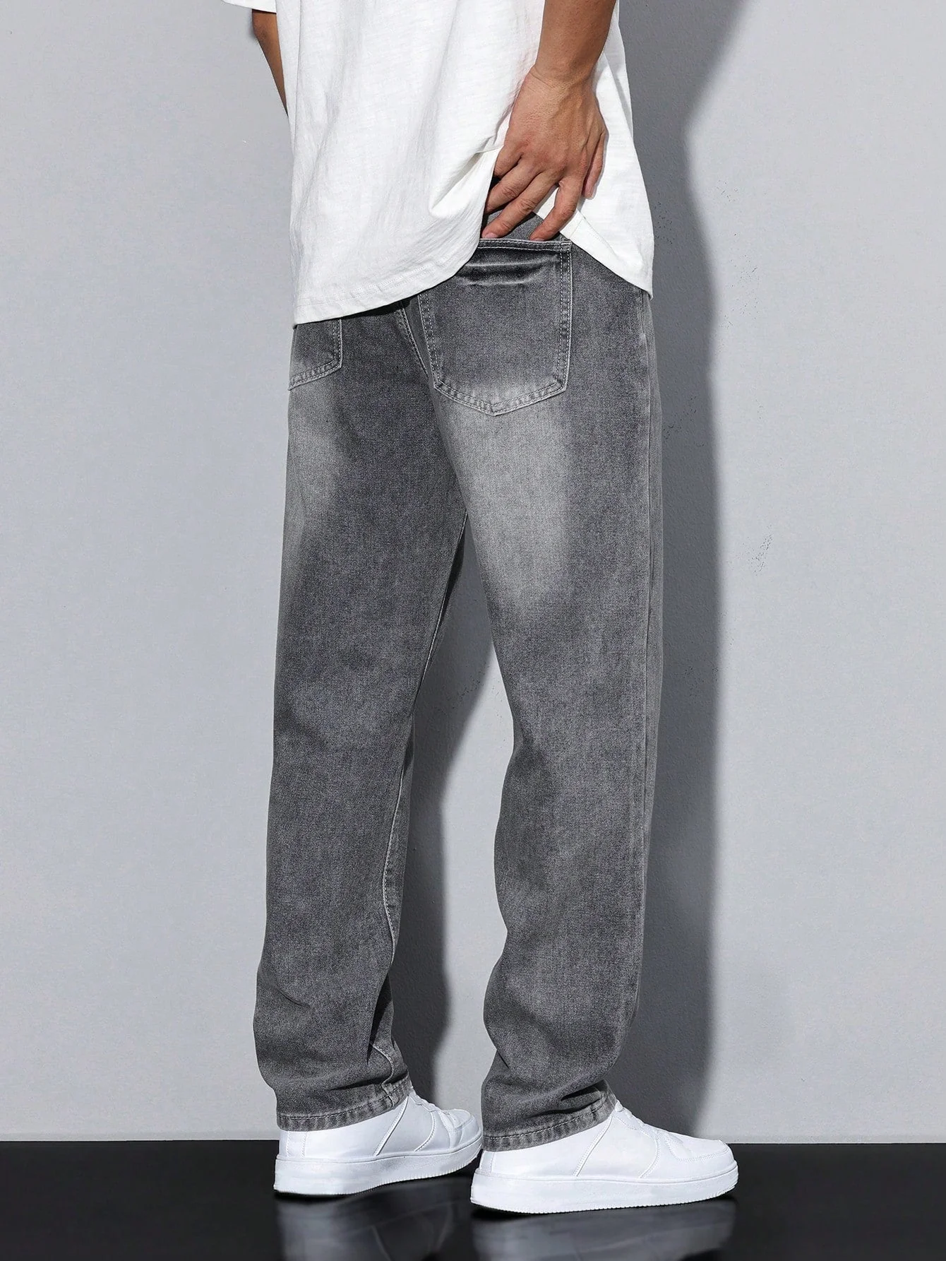 Daan | Effen kleur casual heren jeans - Image 3