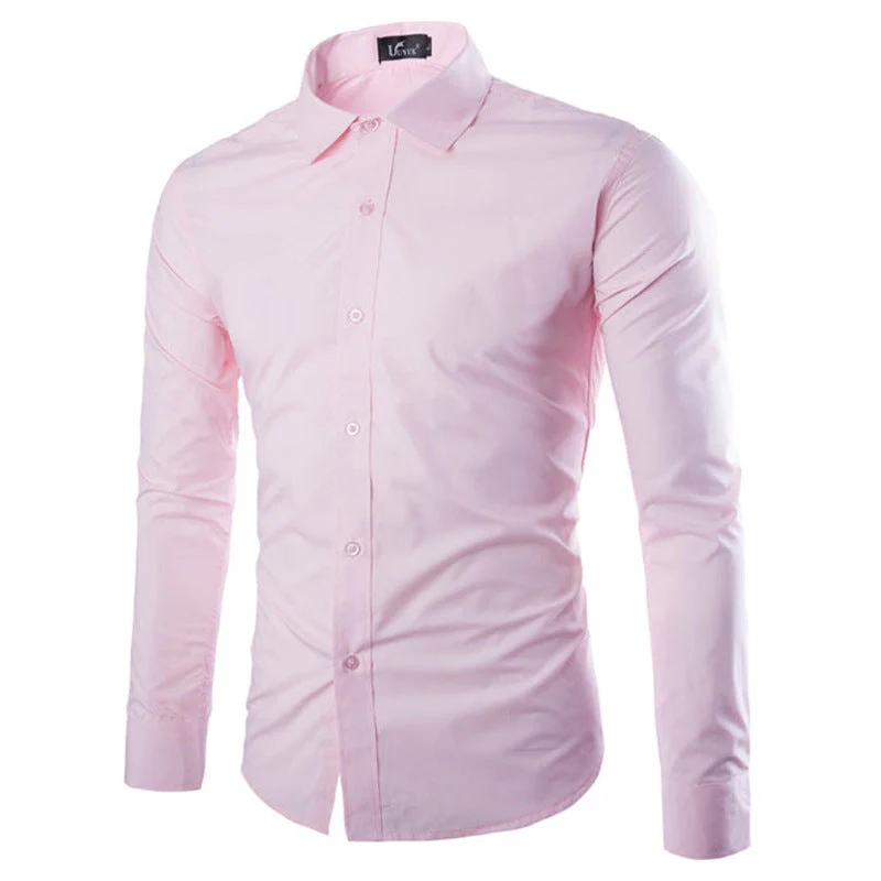 Daan | Effen zwart slim fit heren overhemd - Image 6