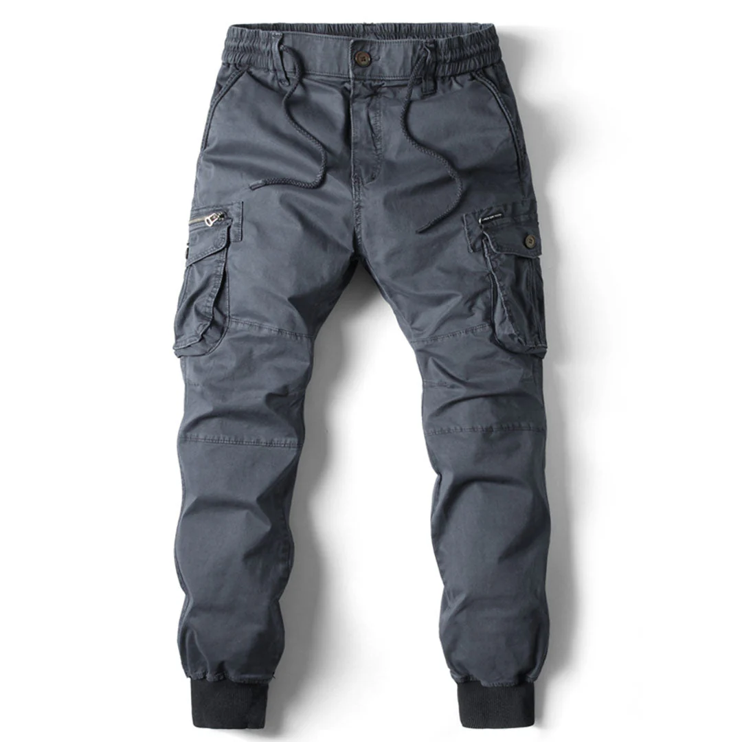 Daan | Lange stoere herencargo-broek met zakken - Image 3