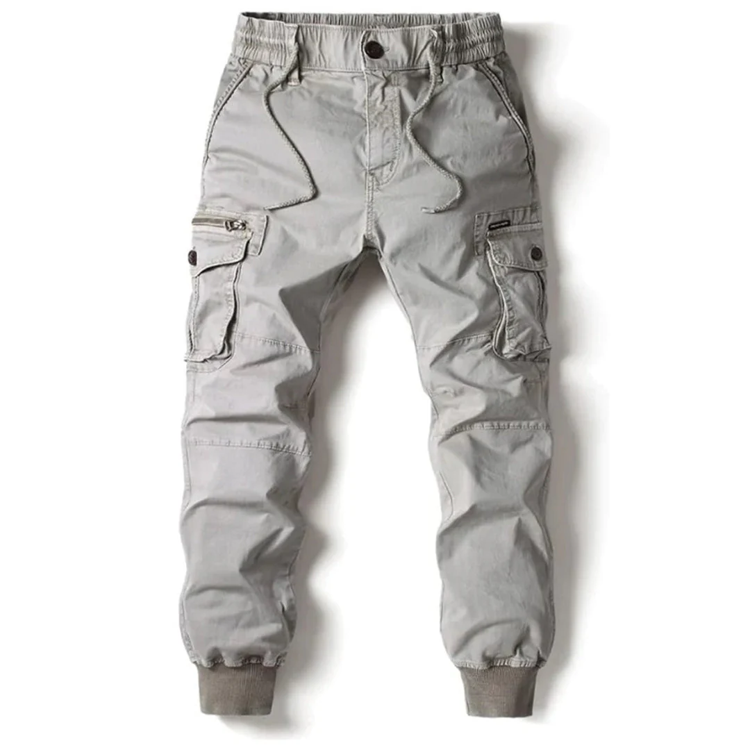 Daan | Lange stoere herencargo-broek met zakken - Image 6