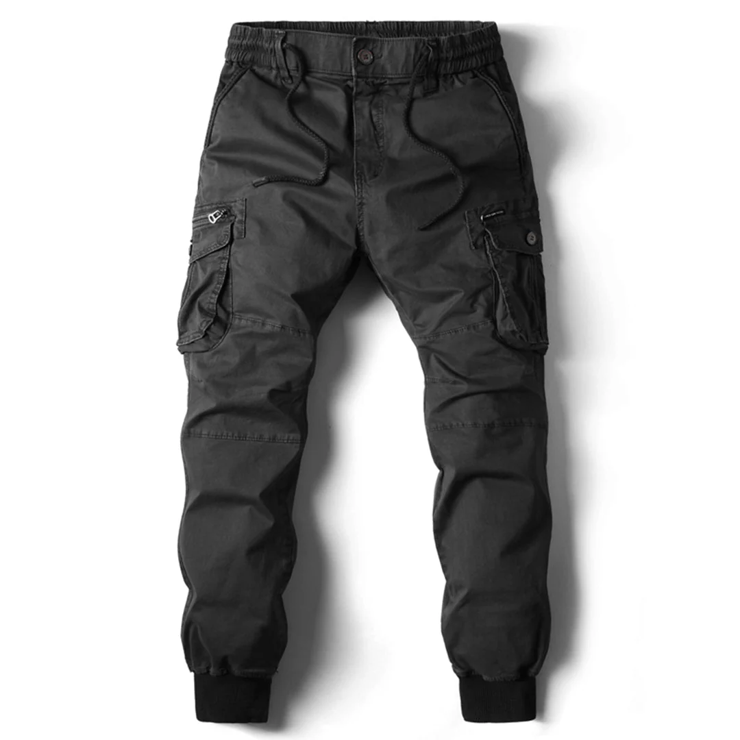 Daan | Lange stoere herencargo-broek met zakken - Image 7