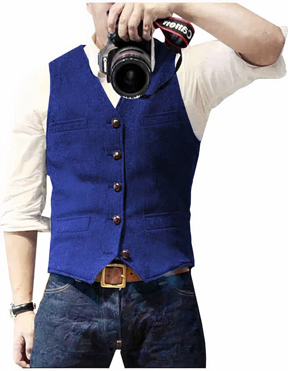 Daan | Stijlvol heren gilet met knopen - Image 5