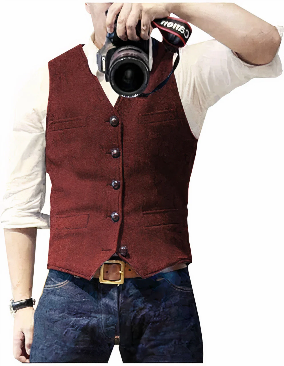 Daan | Stijlvol heren gilet met knopen - Image 6