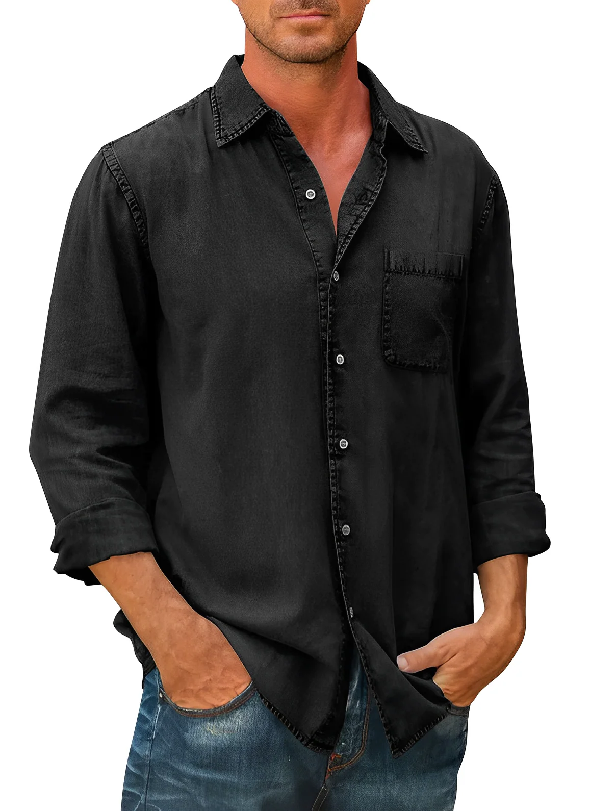 David | Heren denim overhemd - Image 7