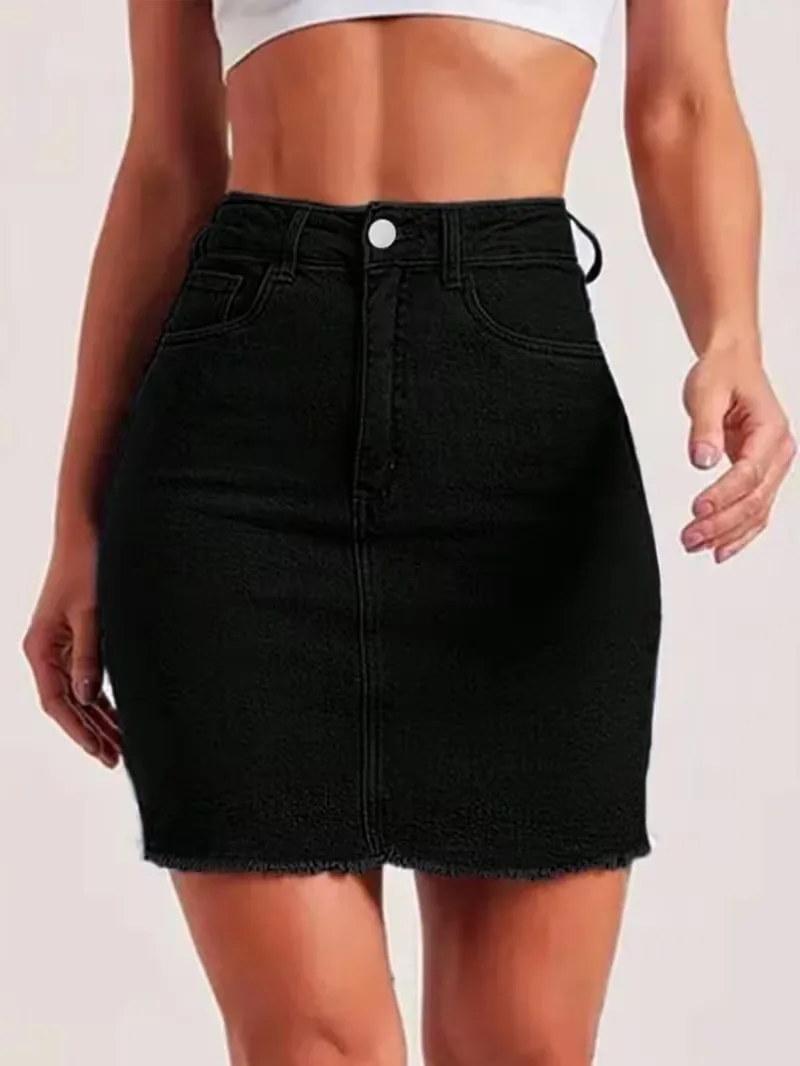 Denim rok met hoge taille - Image 11