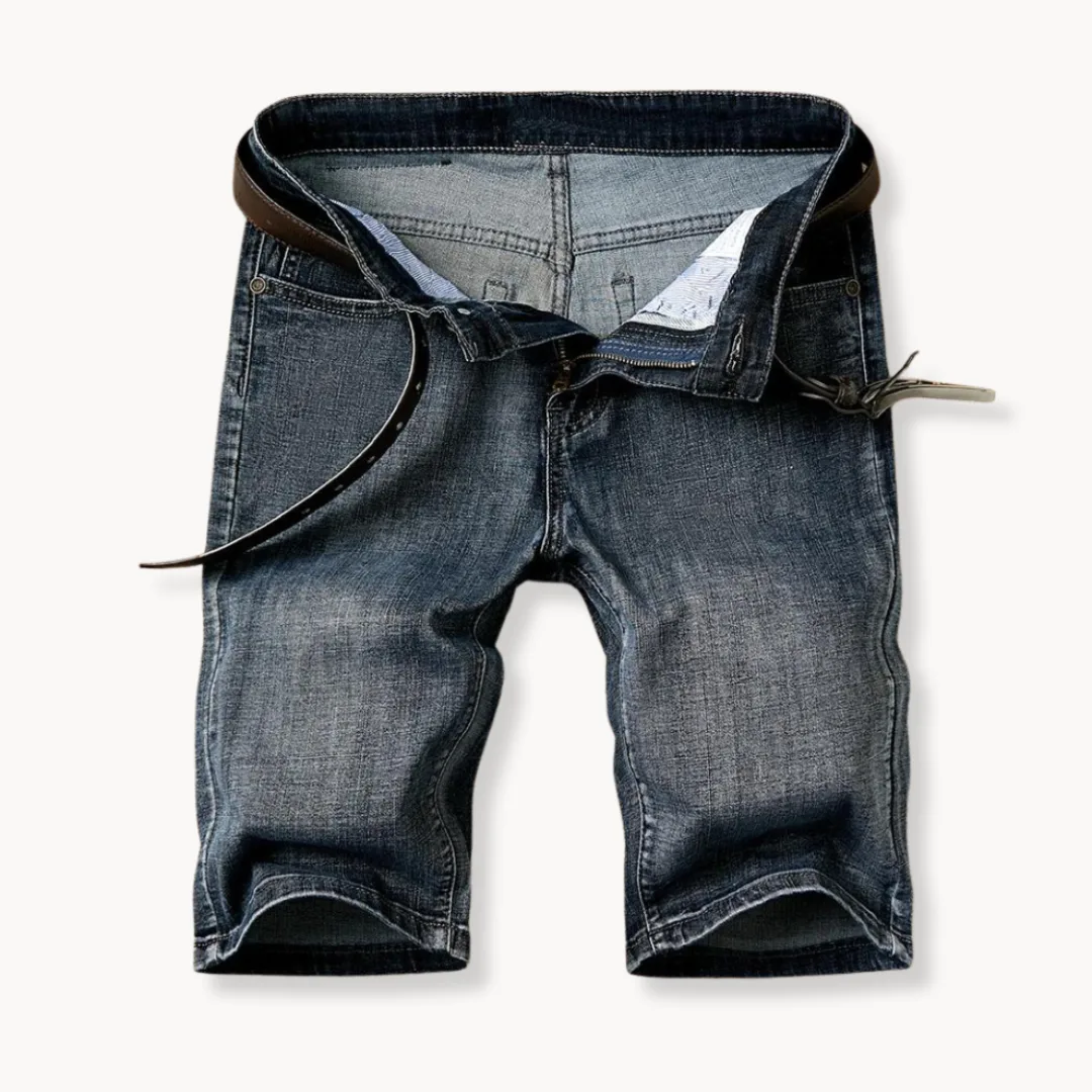 Denim shorts met rits- en knoopsluiting - Image 11