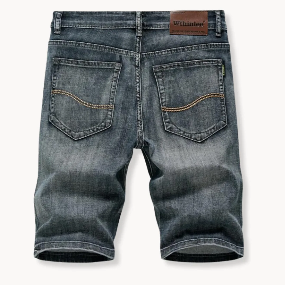 Denim shorts met rits- en knoopsluiting - Image 12