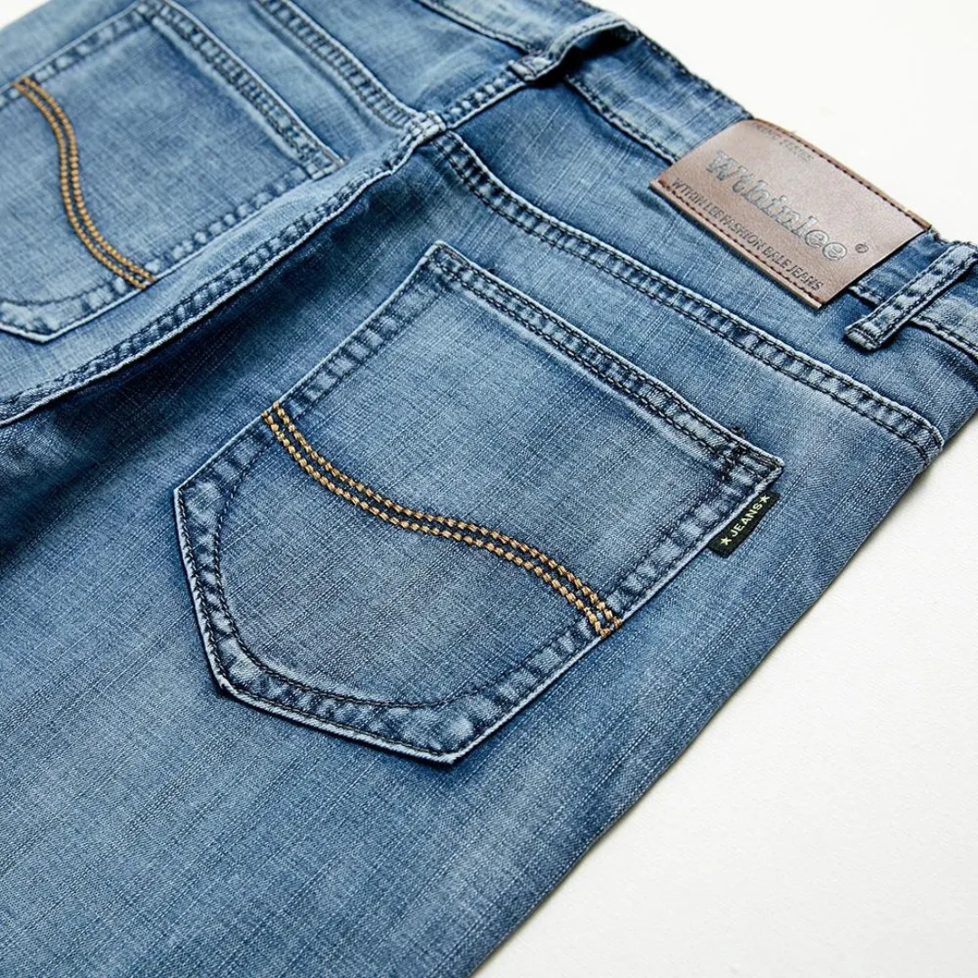 Denim shorts met rits- en knoopsluiting - Image 6