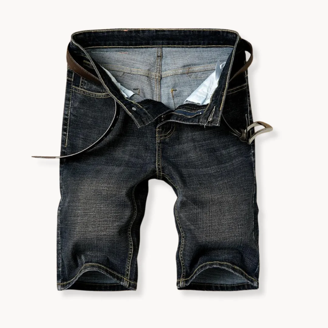 Denim shorts met rits- en knoopsluiting - Image 7