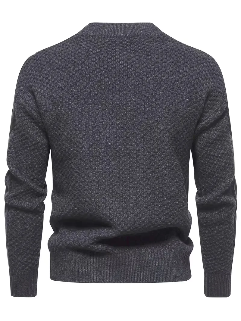 Dik gebreide trui met jacquard patroon - Image 13