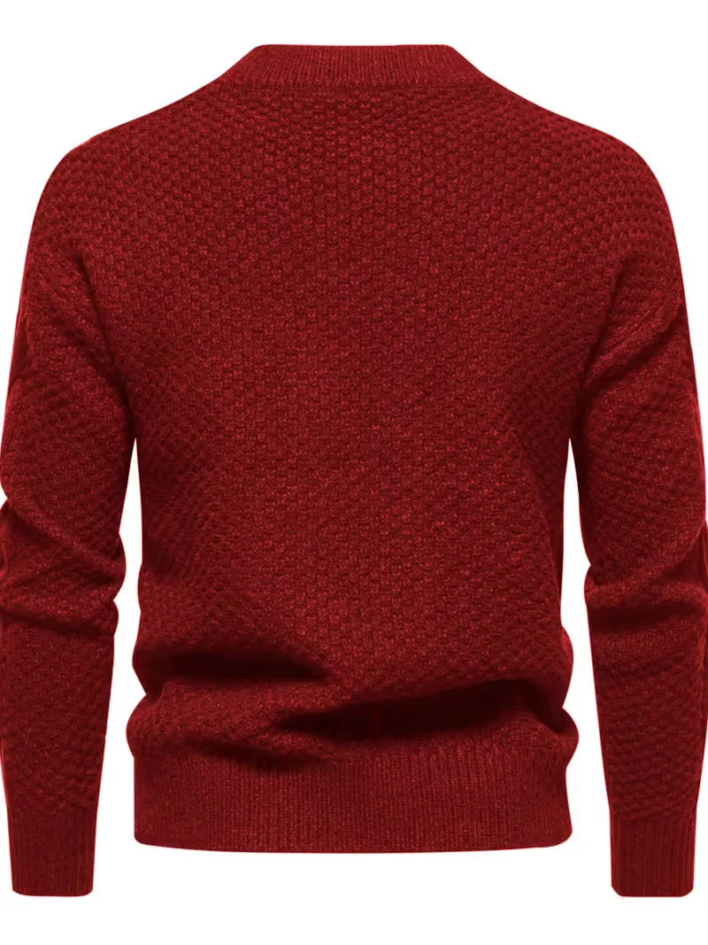 Dik gebreide trui met jacquard patroon - Image 15
