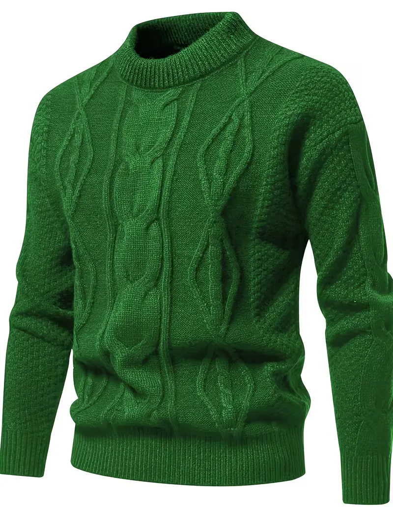 Dik gebreide trui met jacquard patroon - Image 18