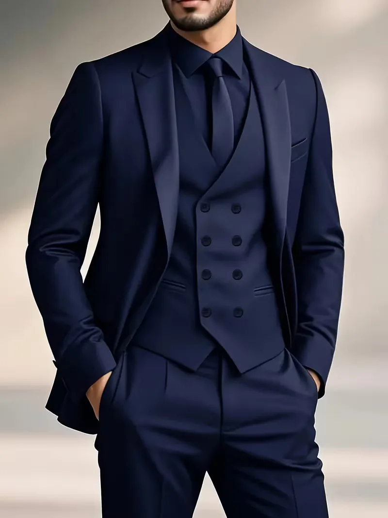 Drie-delig pak met slim fit - Image 11