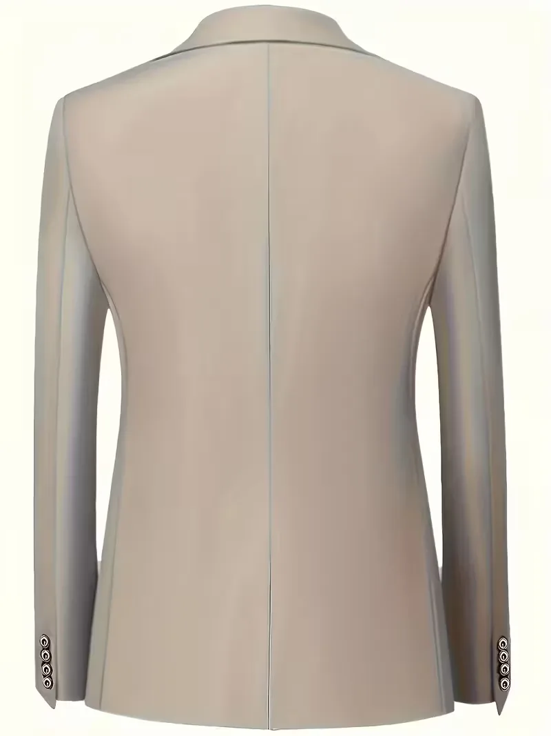 Driedelig heren pak met slim fit en glanzende afwerking - Image 3