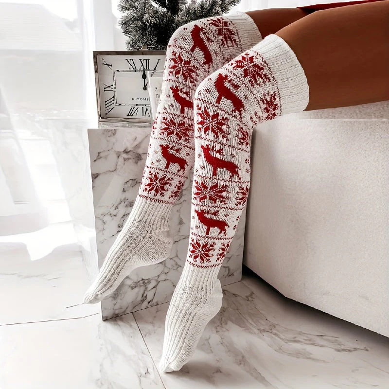 Elin | Elegante kerstkniekousen voor dames