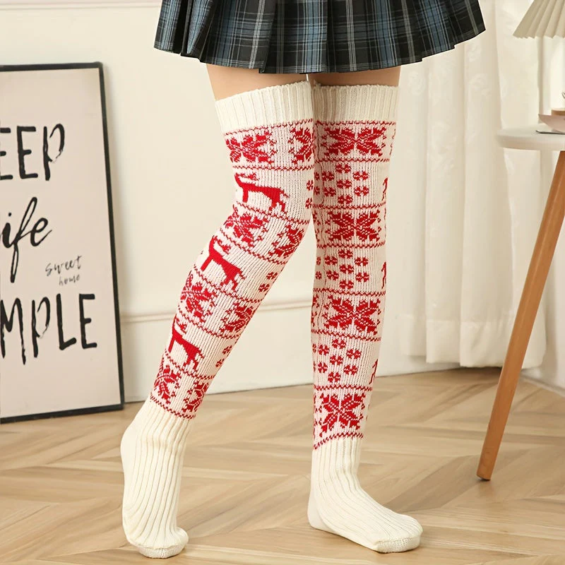 Elin | Elegante kerstkniekousen voor dames - Image 4