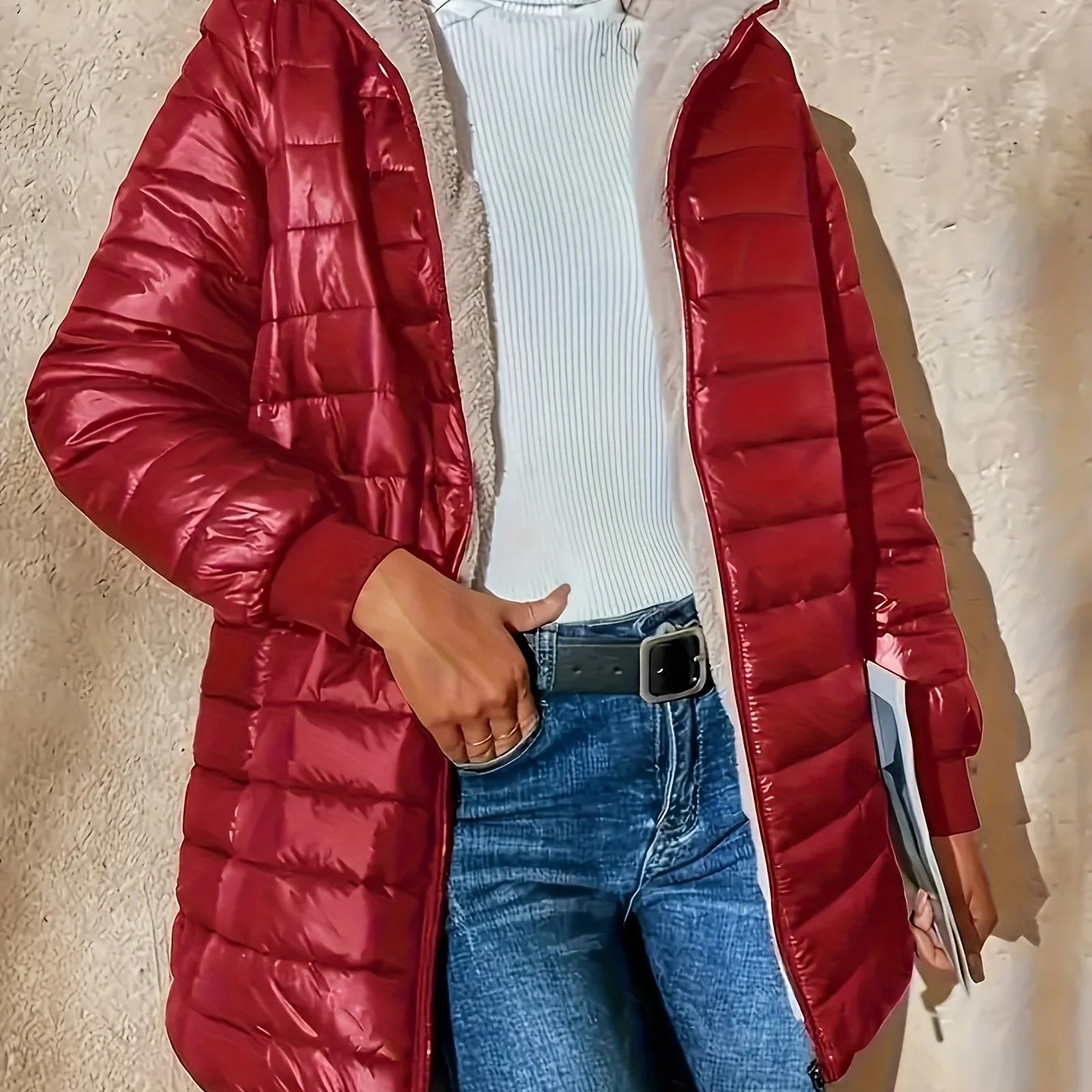 Eline | Fleece gevoerde jas met ritssluiting - Image 13