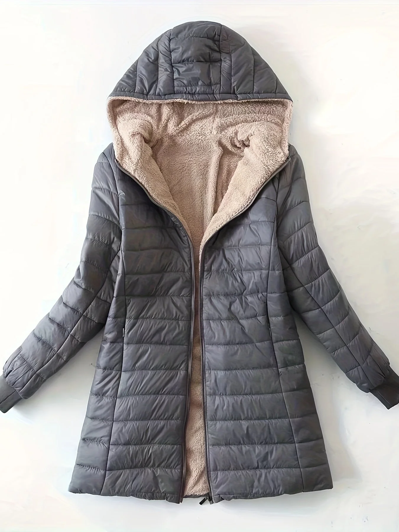 Eline | Fleece gevoerde jas met ritssluiting - Image 2