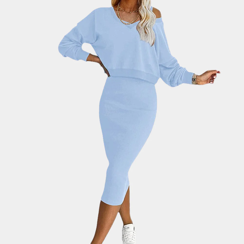 Elisa | Elegante damesjurk met trui - Image 4