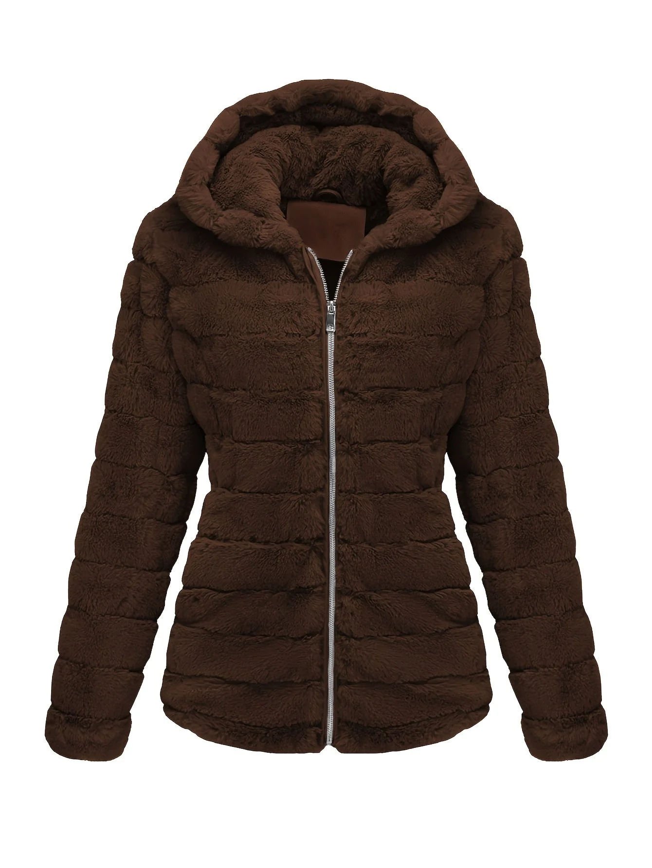 Elise | Stijlvolle effen kleur teddy jas - Image 11