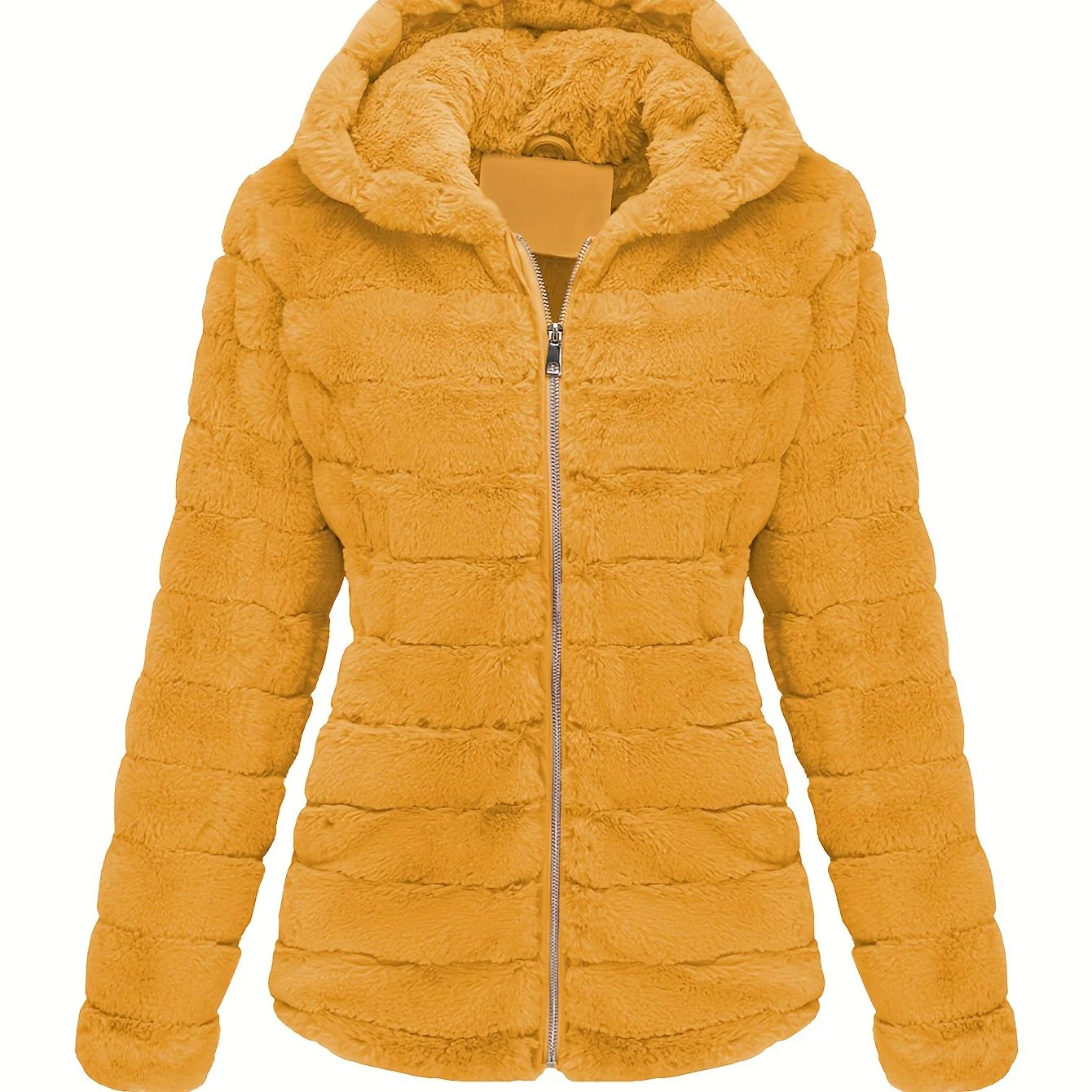 Elise | Stijlvolle effen kleur teddy jas - Image 8