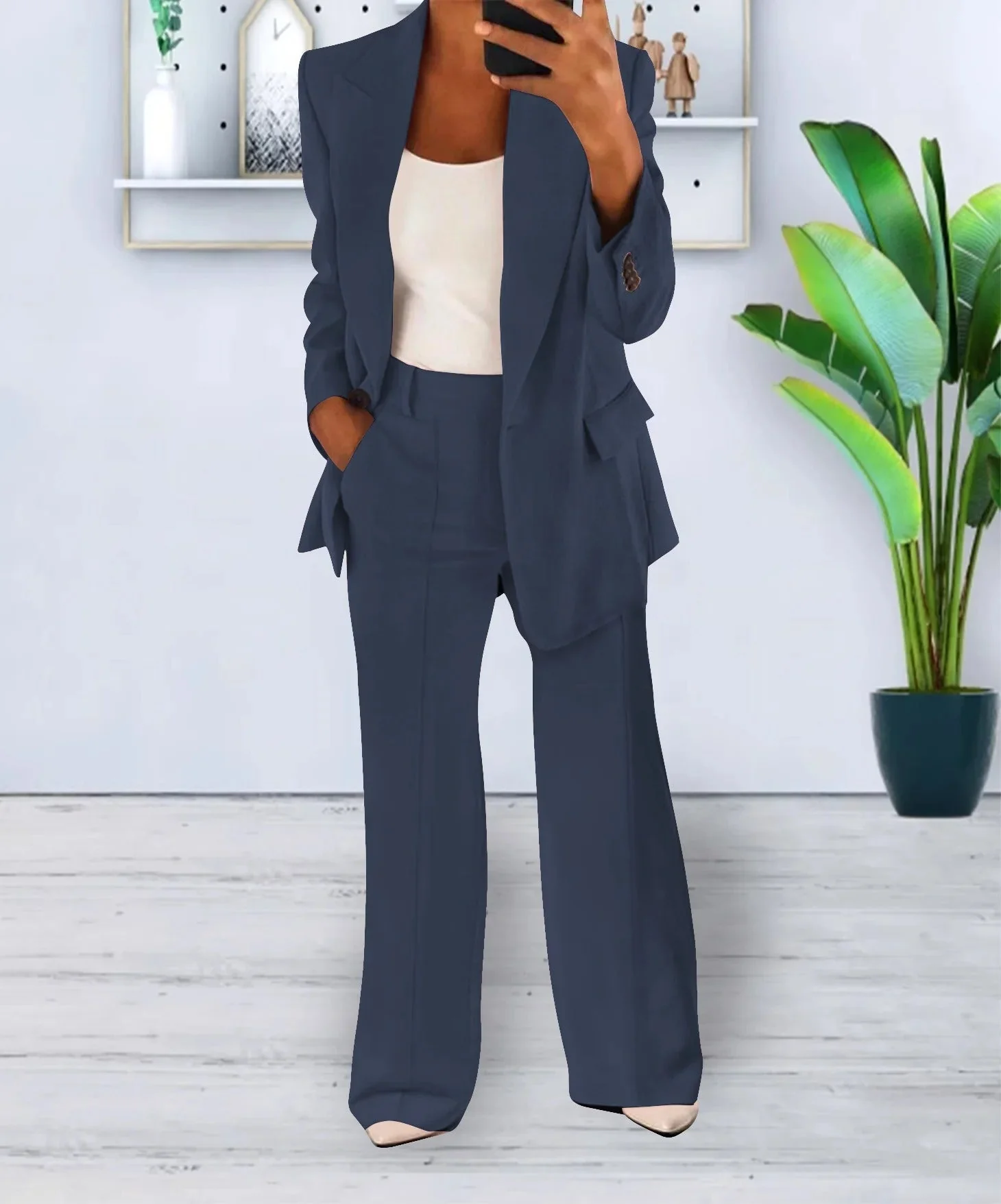 Emilia | Dames co-ord set met blazer en broek - Image 3