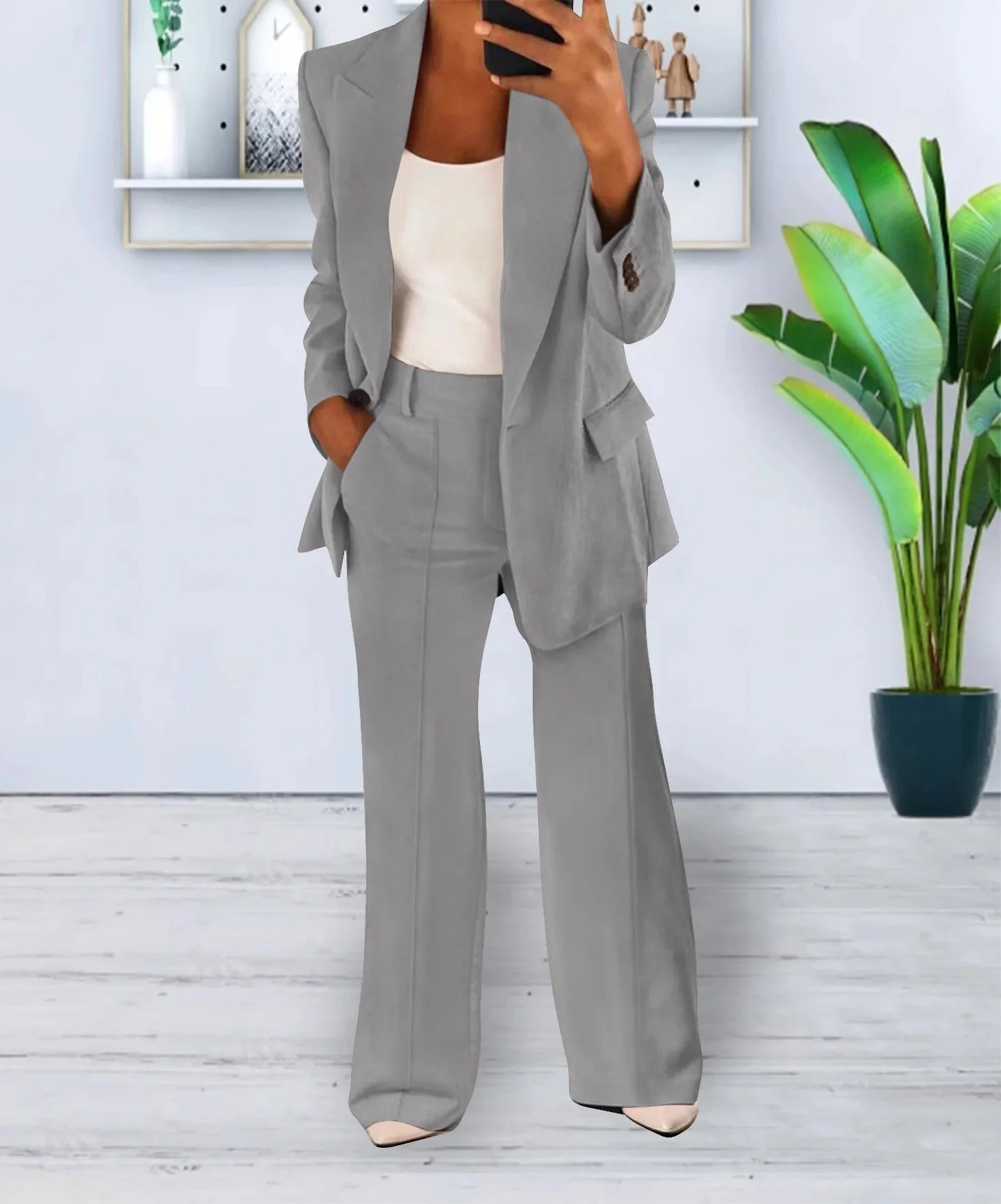 Emilia | Dames co-ord set met blazer en broek - Image 7