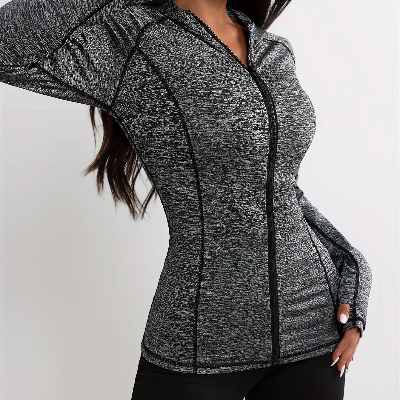 Emma | Sportjack met capuchon en streepdetail - Image 6