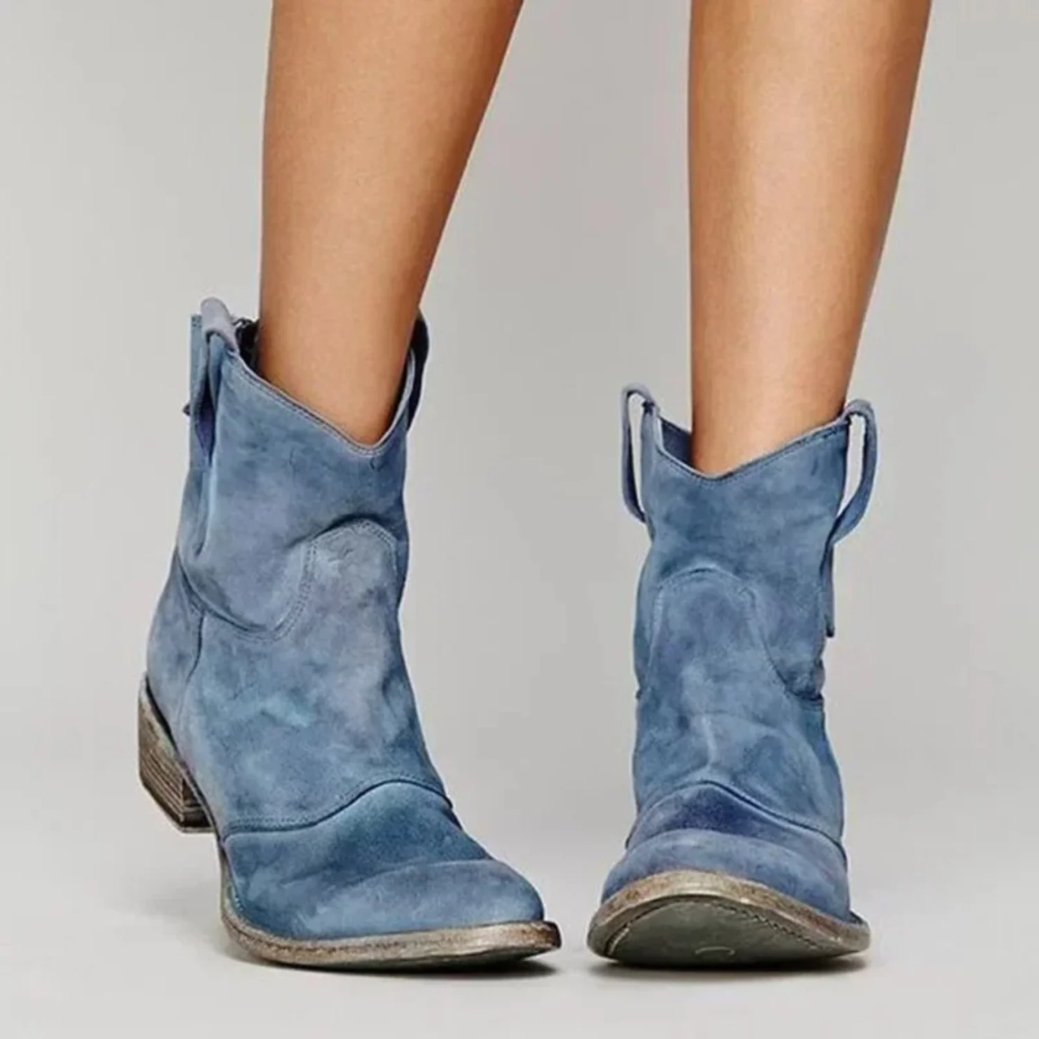 Esmée | Lederen cowboylaarzen voor dames in diverse kleuren - Image 4