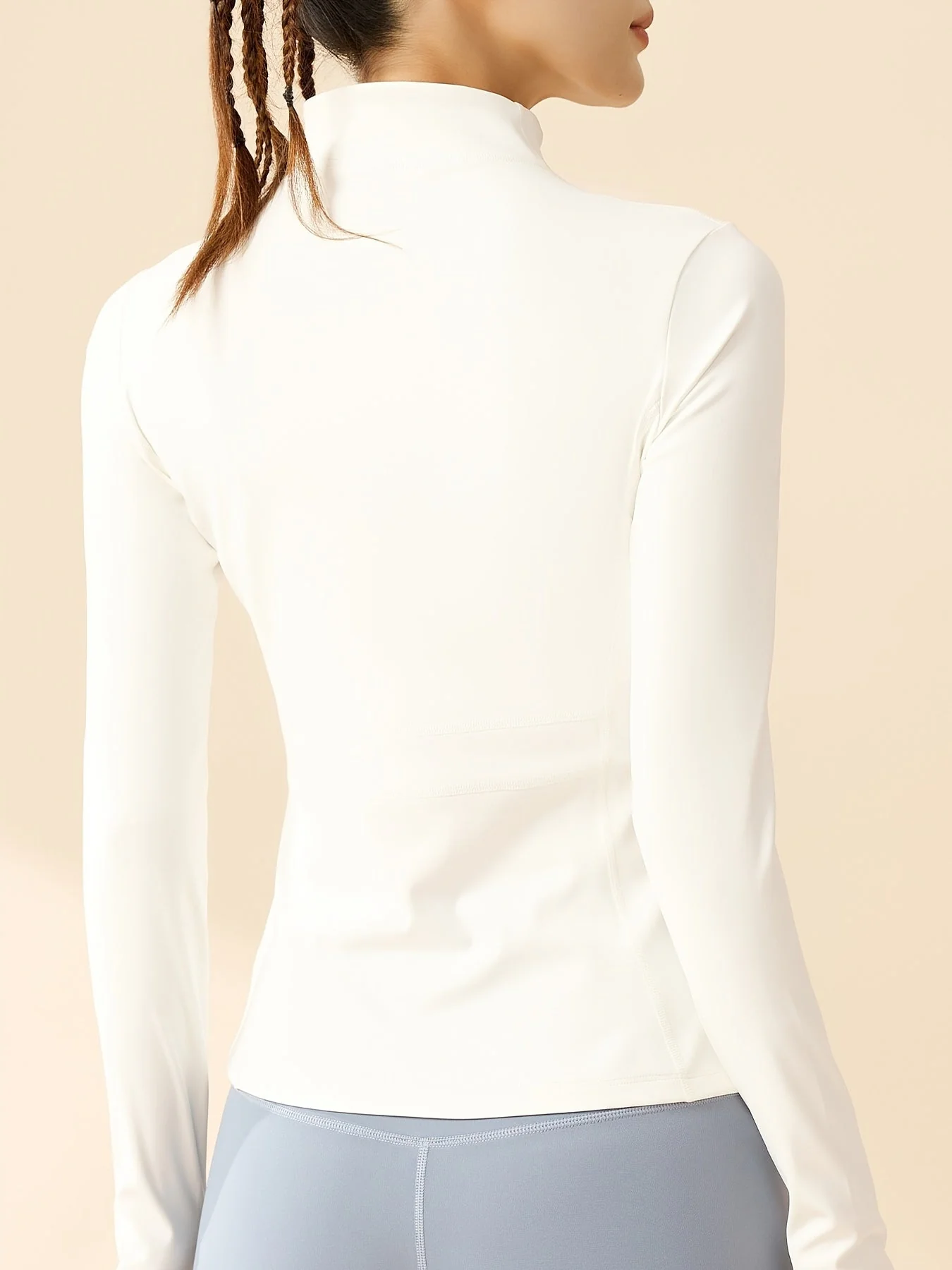 Eva | Cropped sportjack met ademende stof en staande kraag - Image 7