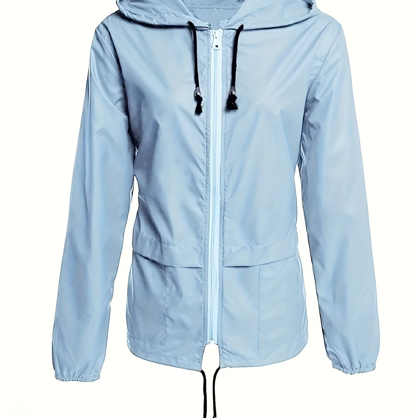 Eva | Effen kleur windjack met lange mouwen - Image 13