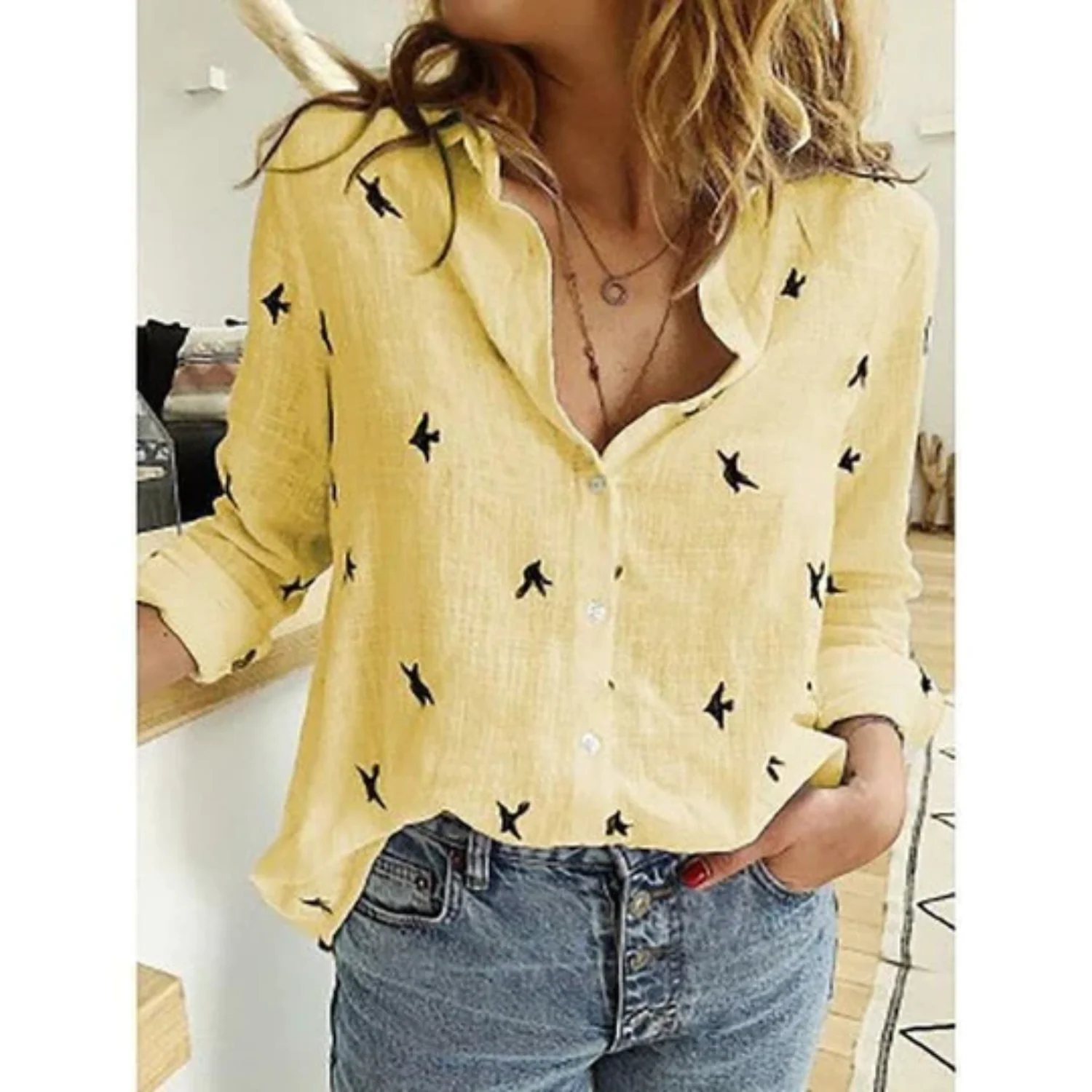 Eva | Linnen comfortabele damesblouse - Image 10