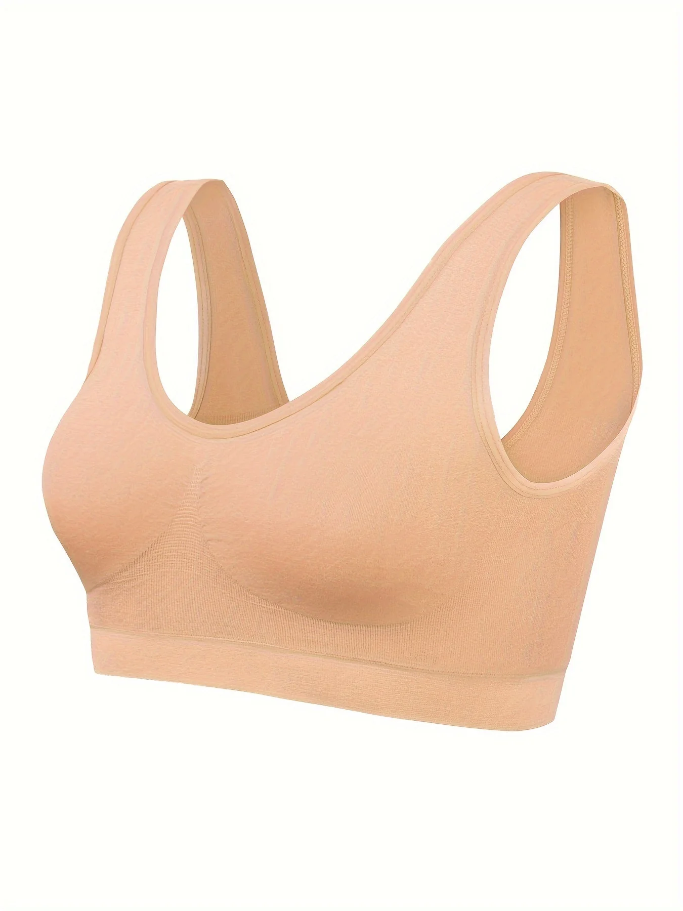 Eva | Set van 3 effen tanktops en naadloze sport-bh - Image 10