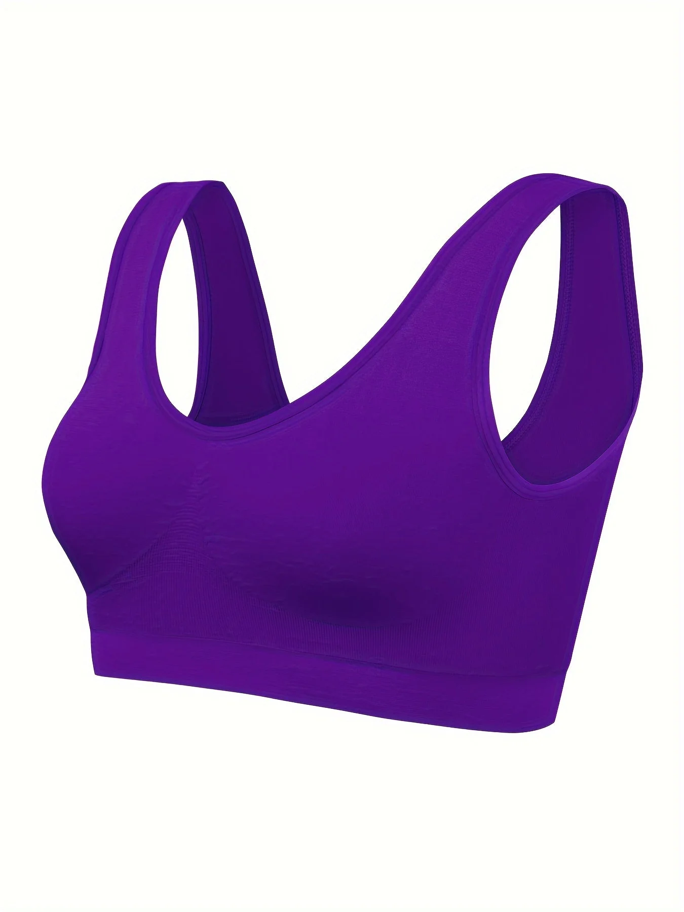 Eva | Set van 3 effen tanktops en naadloze sport-bh - Image 8