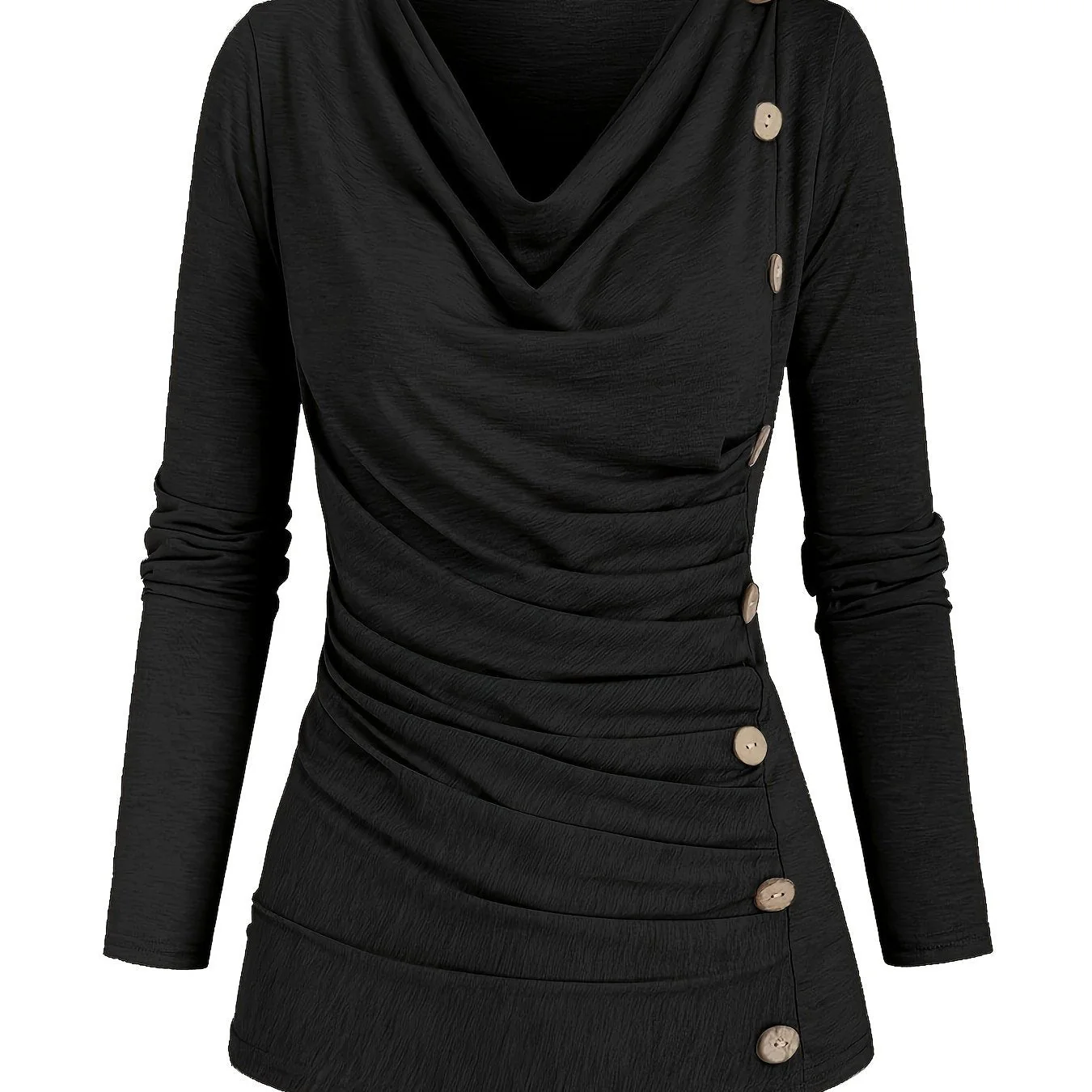Femke | Casual gebreide top met col en ruches - Image 13