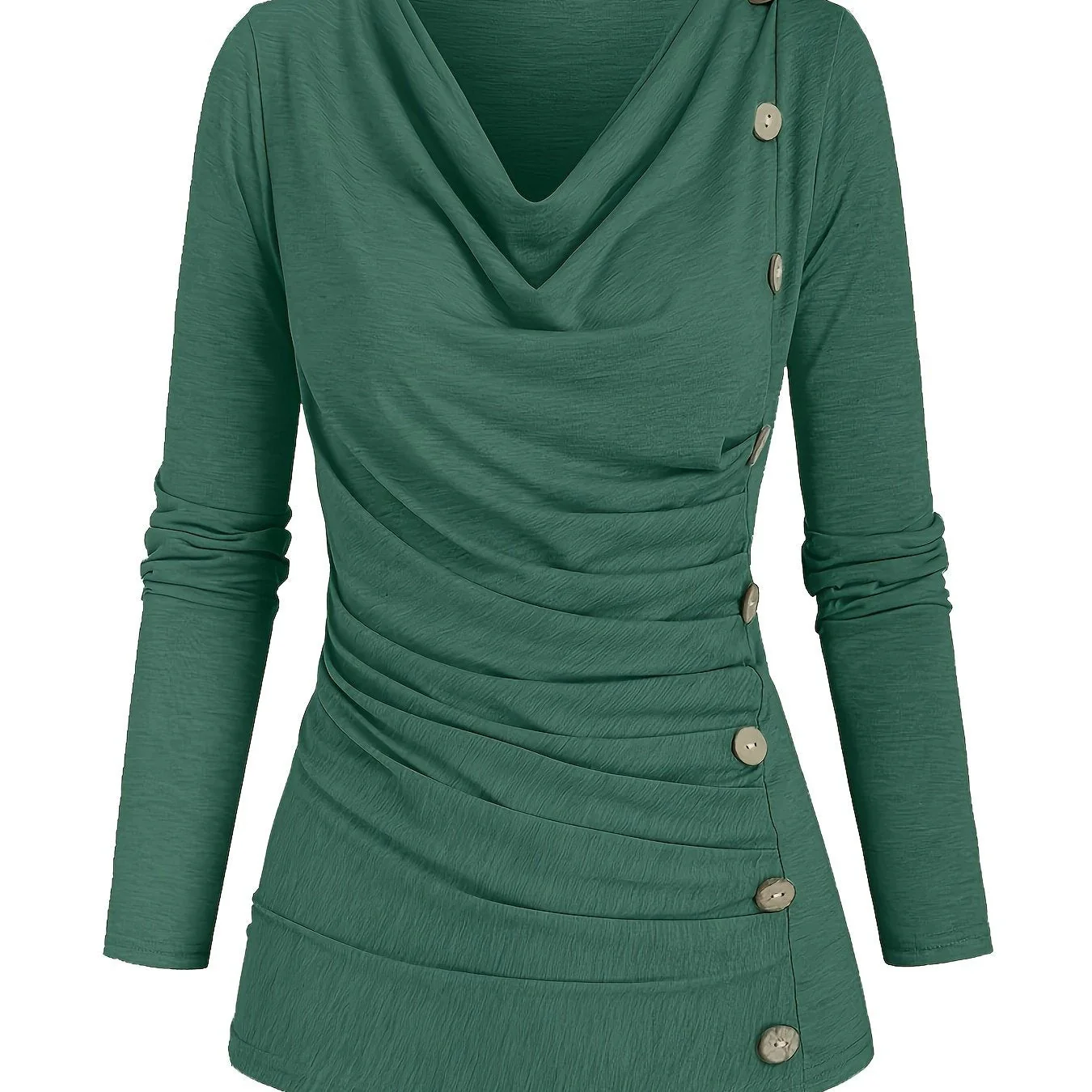 Femke | Casual gebreide top met col en ruches - Image 14