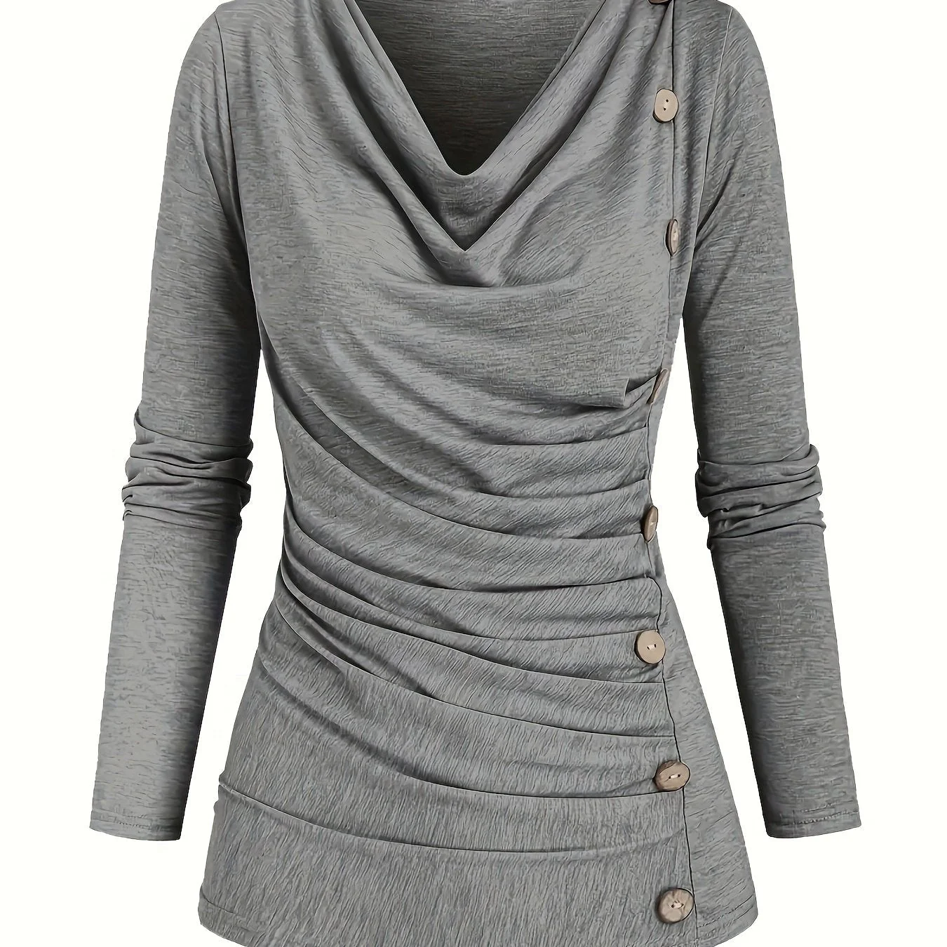 Femke | Casual gebreide top met col en ruches - Image 15