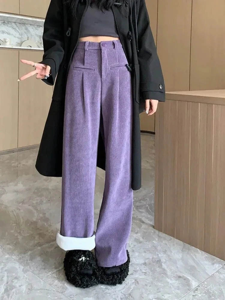 Fenna | Corduroy broek met stoffen binnenkant voor dames - Image 2