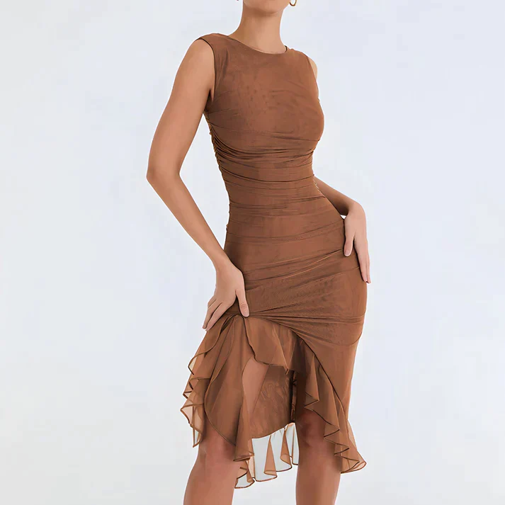 Fenna | Elegante bodycon jurk met ruches - Image 15
