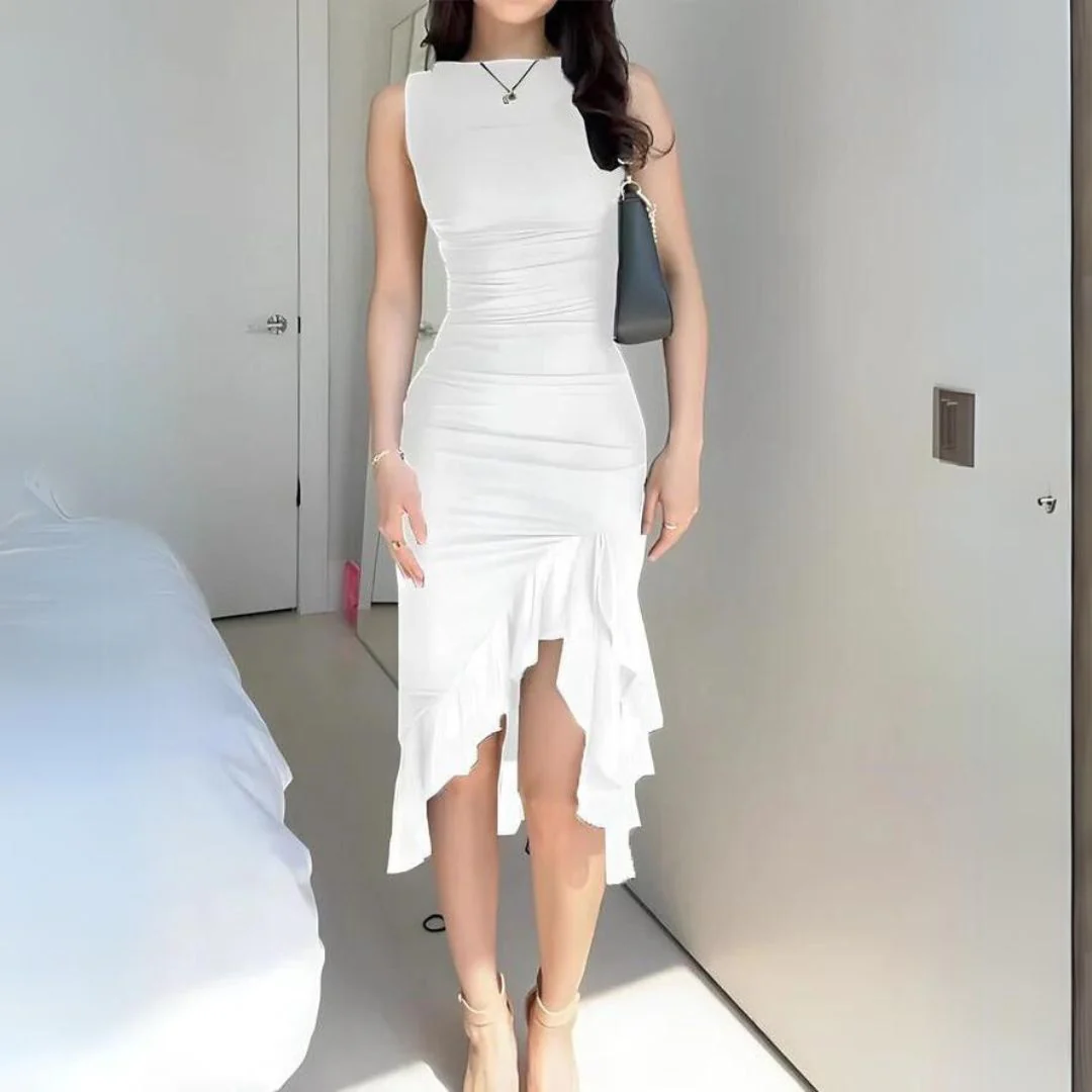 Fenna | Elegante bodycon jurk met ruches - Image 17
