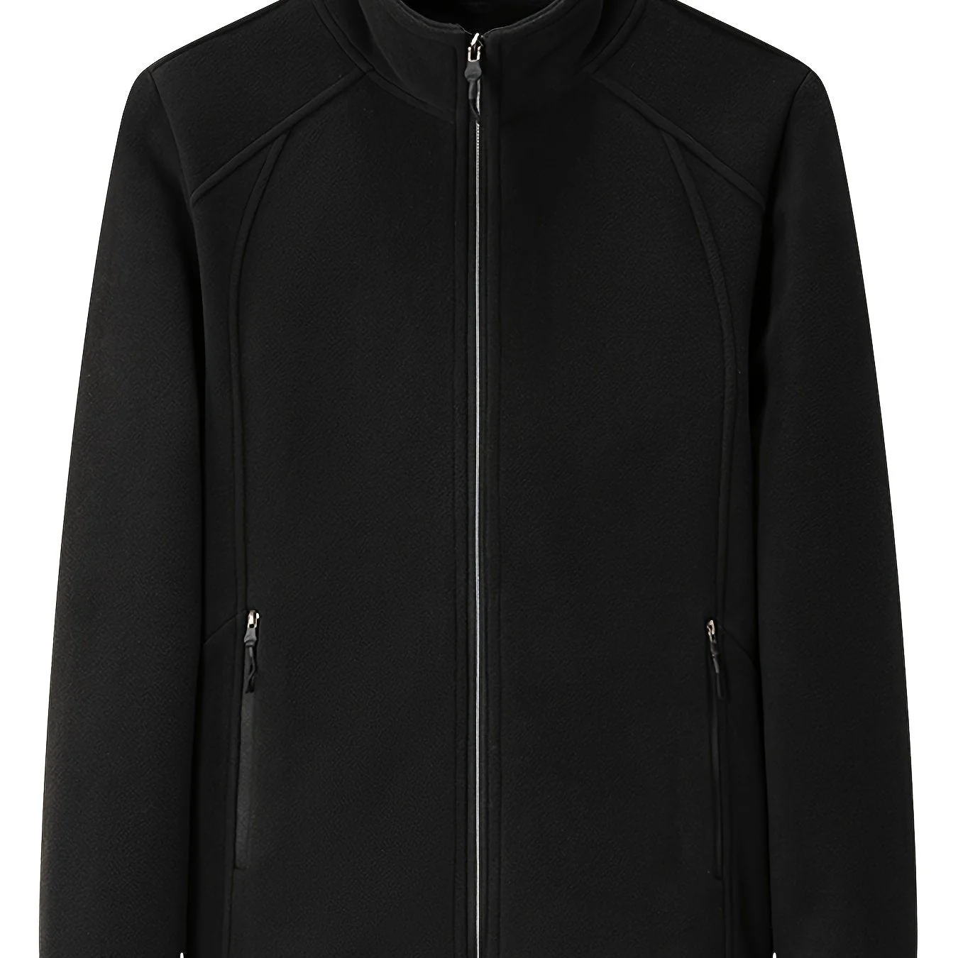 Fenna | Pluche outdoor jas met staande kraag en lange mouw - Image 12