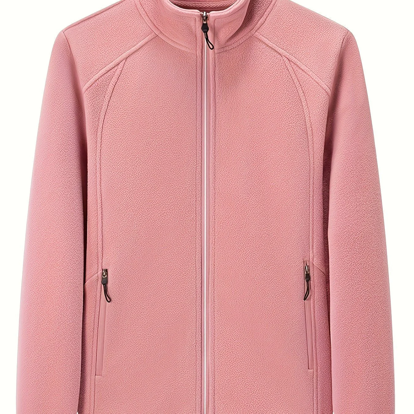 Fenna | Pluche outdoor jas met staande kraag en lange mouw - Image 13