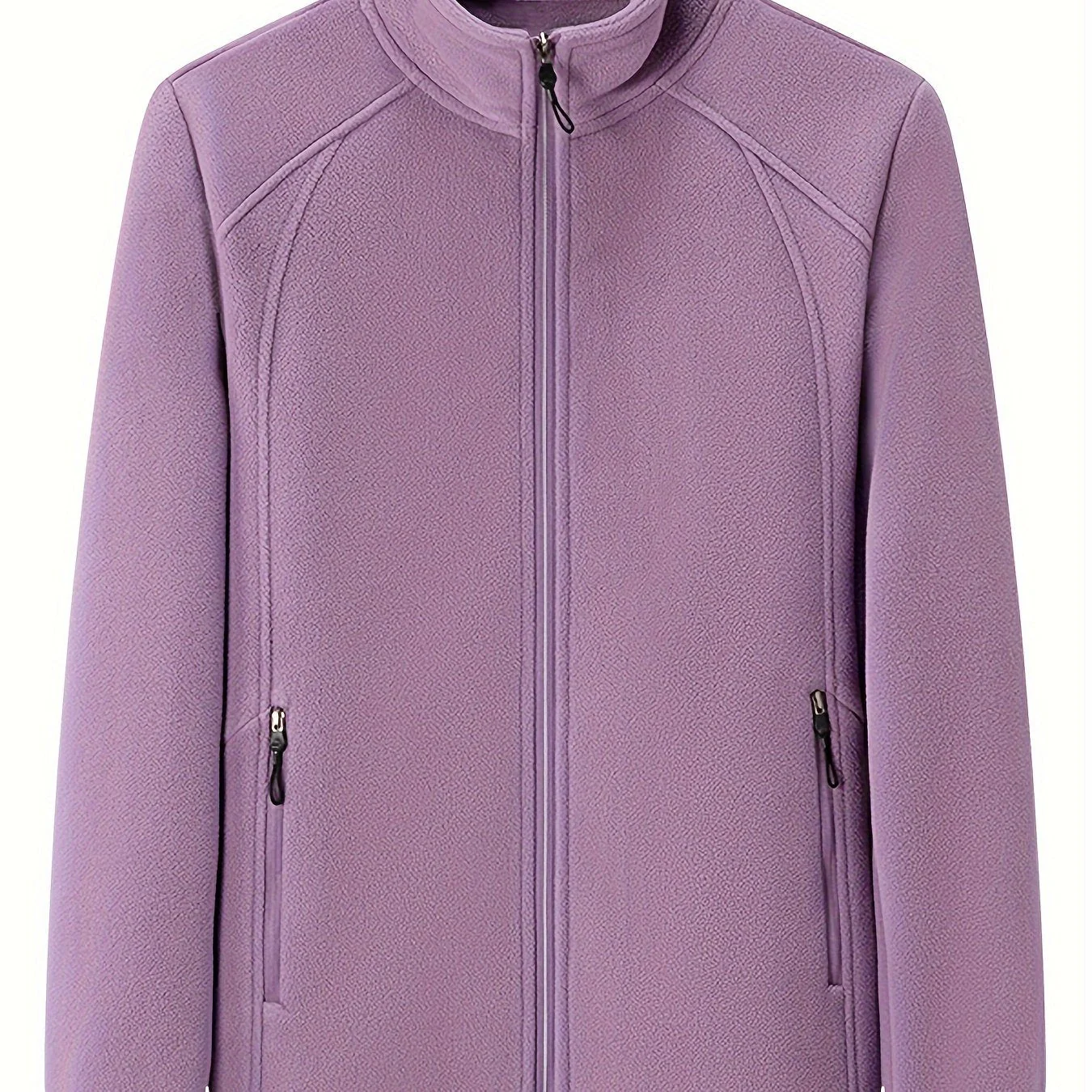 Fenna | Pluche outdoor jas met staande kraag en lange mouw - Image 14