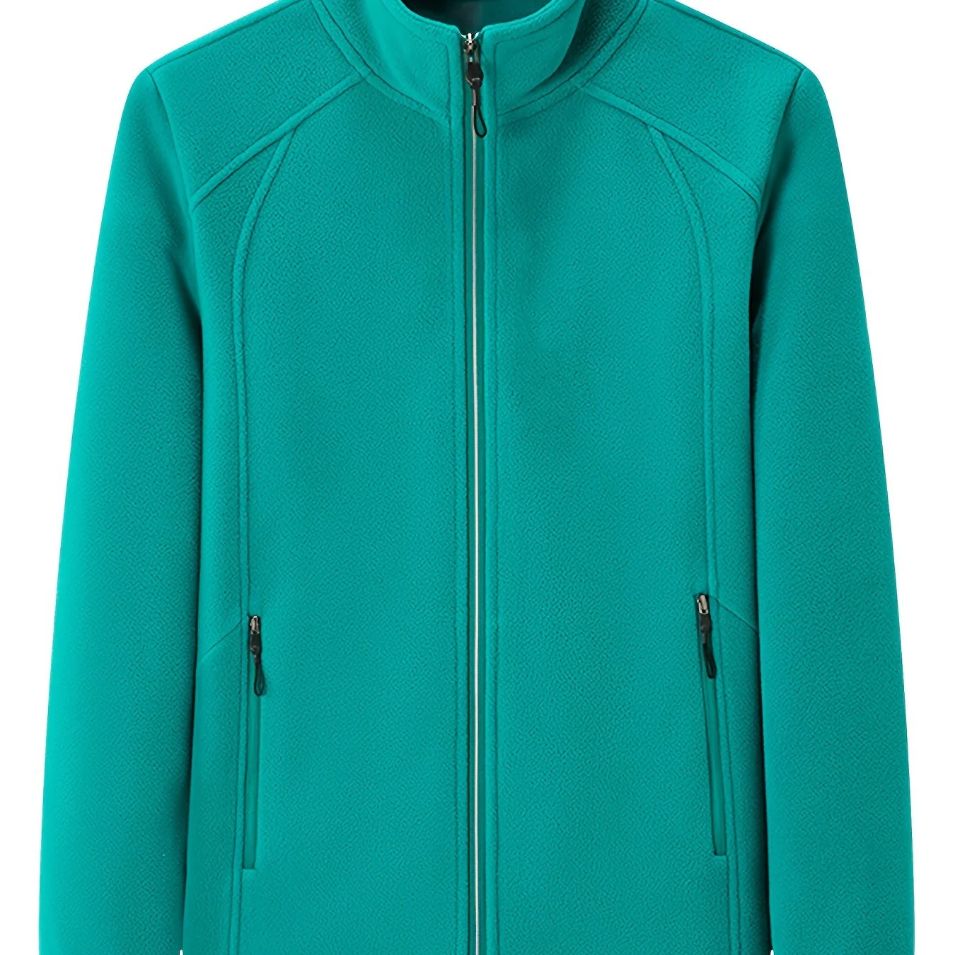 Fenna | Pluche outdoor jas met staande kraag en lange mouw - Image 18
