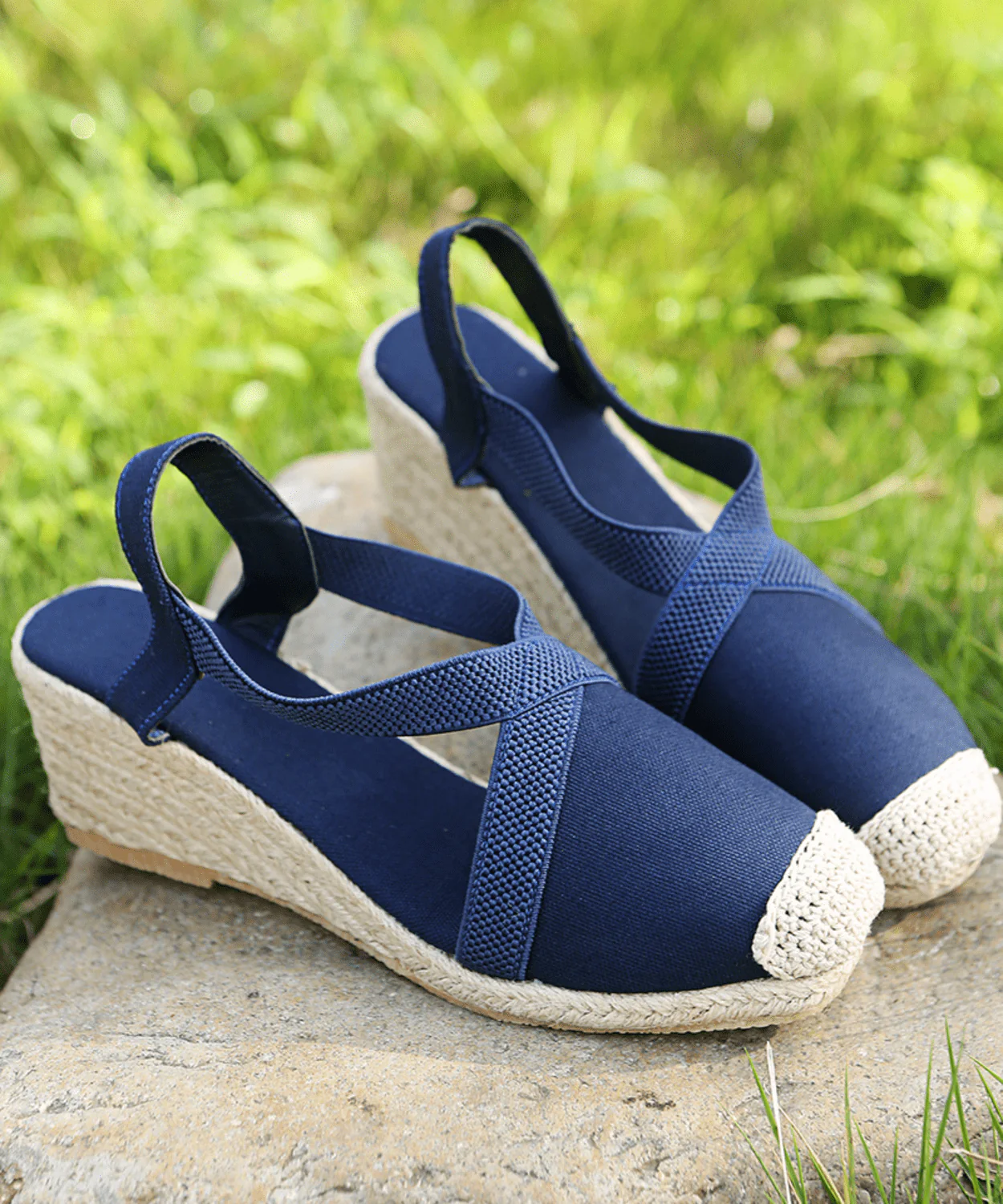 Fenne | Enkelband canvas espadrilles - Image 3