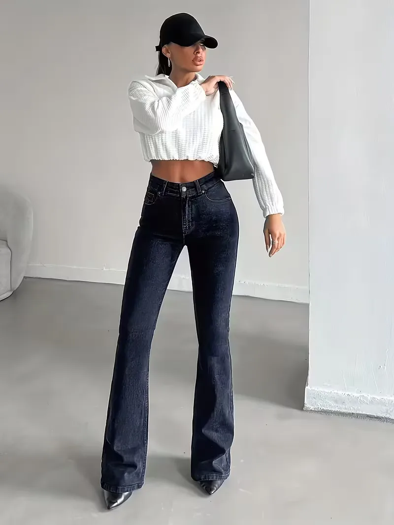 Flared jeans met hoge taille - Image 6