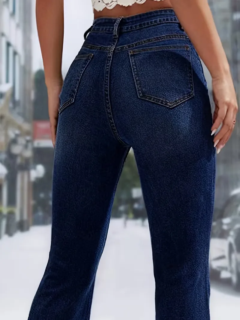 Flared jeans met hoge taille - Image 10